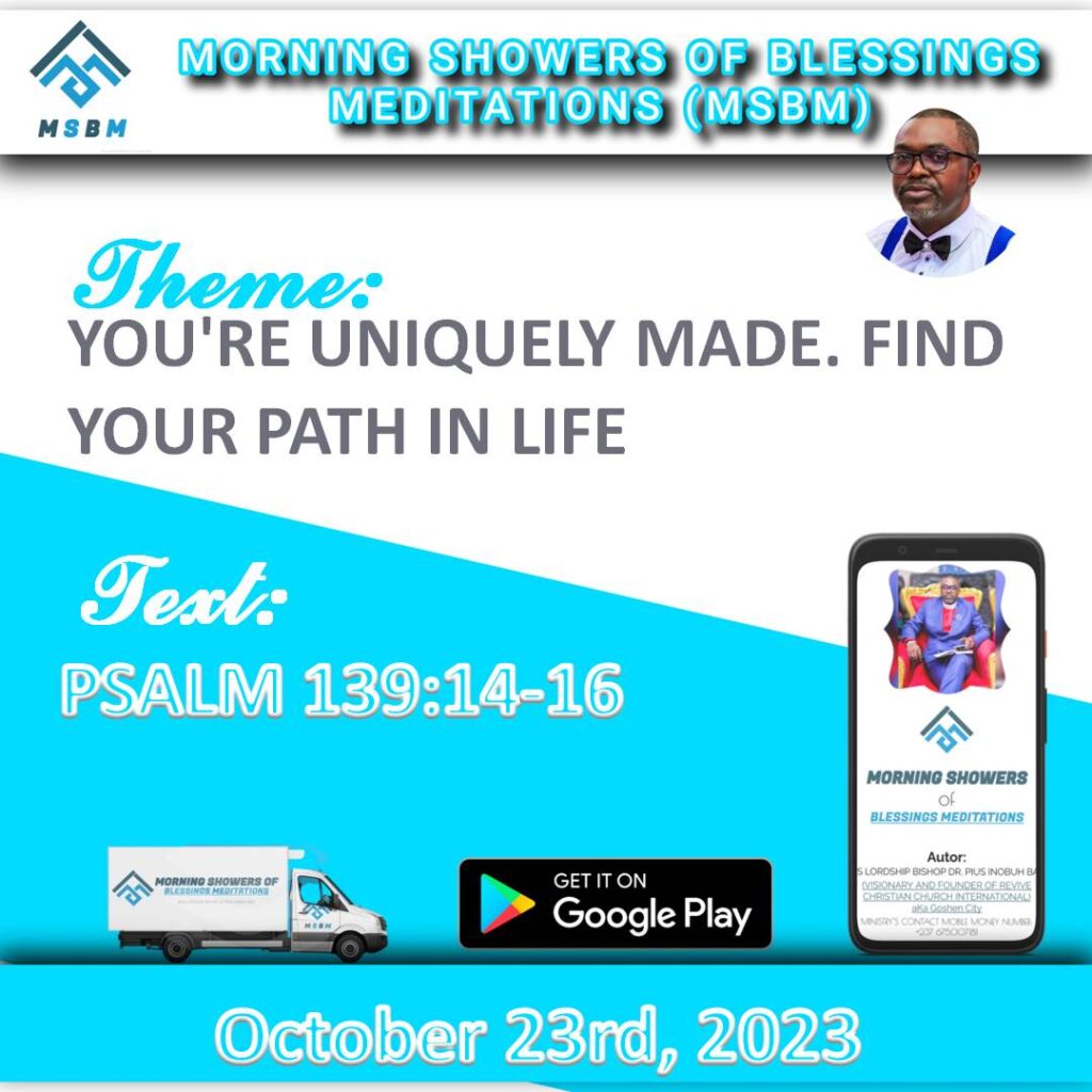 YOU'RE UNIQUELY MADE. FIND YOUR PATH IN LIFE